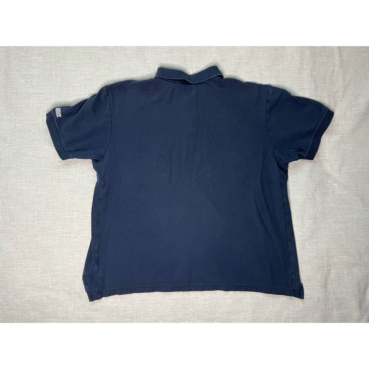 Vintage Nike Embroidered Navy Polo Shirt Large