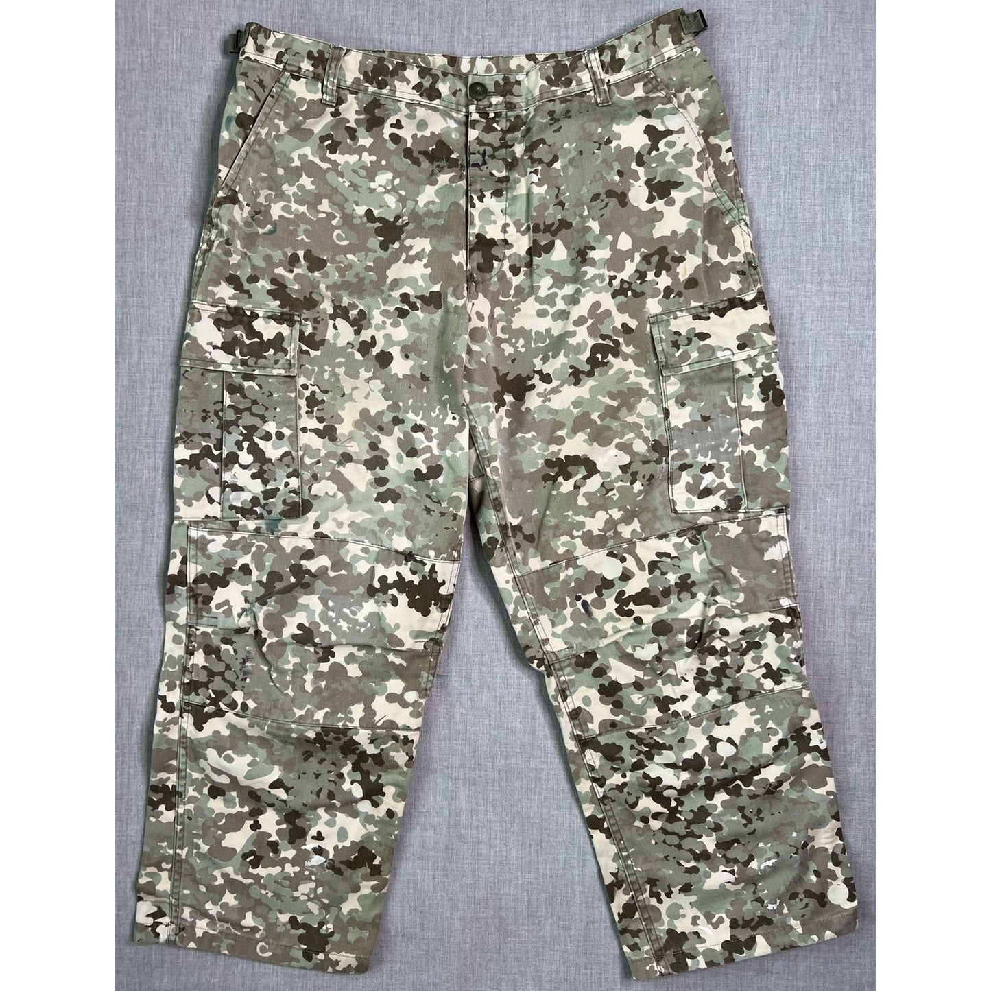 Military Camo Combat Cargo Pants Large Regular
