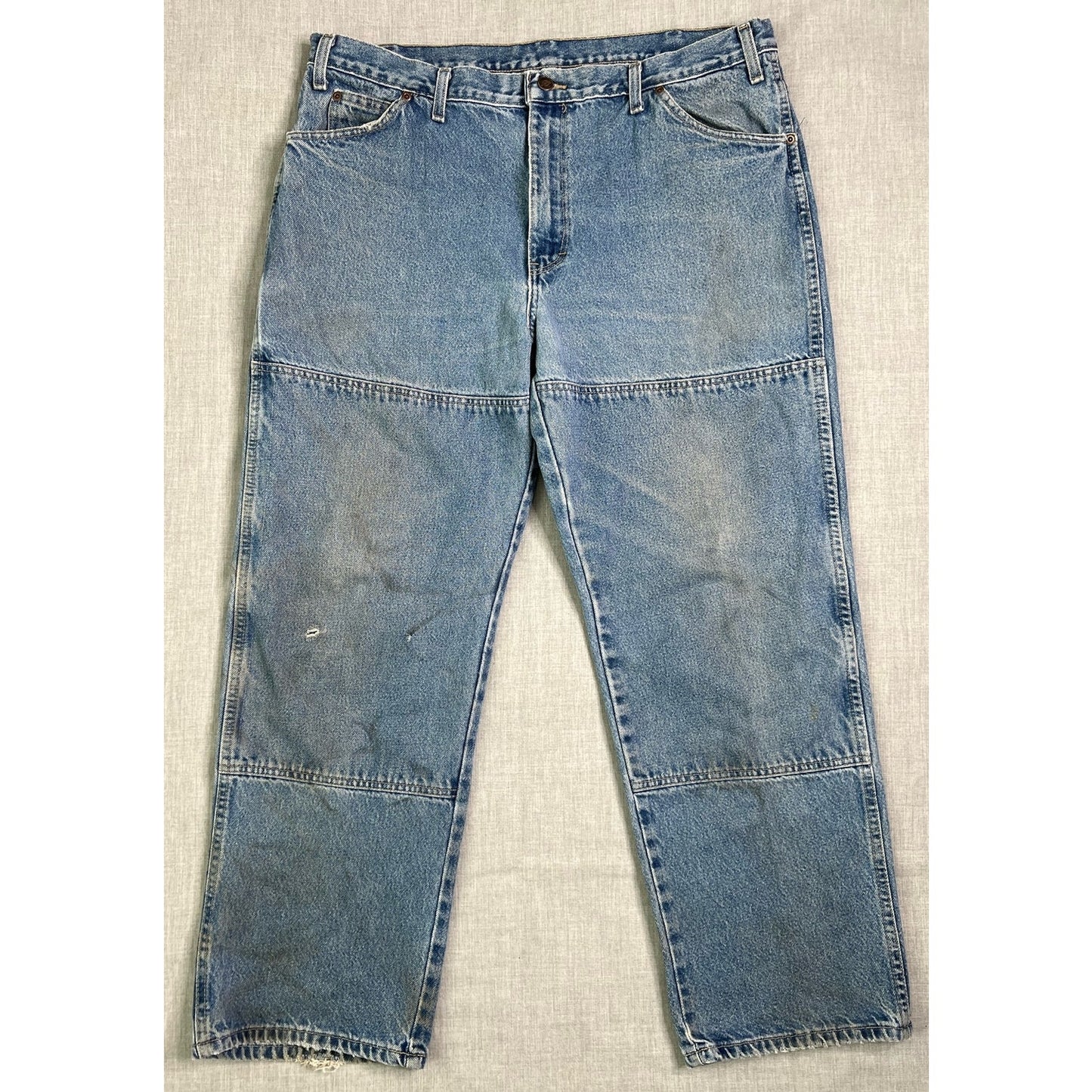 Dickies Double Knee Light Wash Workwear Jeans 38x30