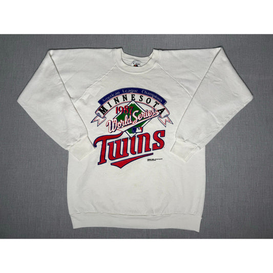 Vintage 1987 Minnesota Twins World Series Pullover Crewneck Sweatshirt XL