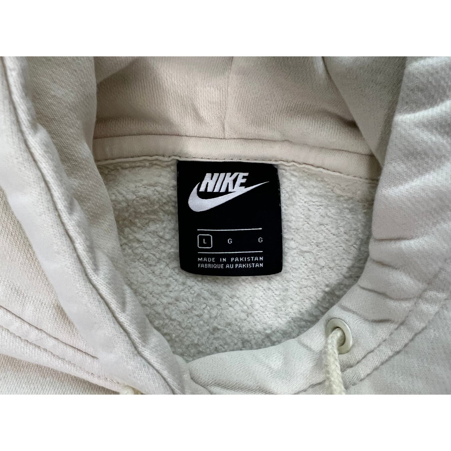 Nike Light Yellow Pullover Hoodie Womens Large