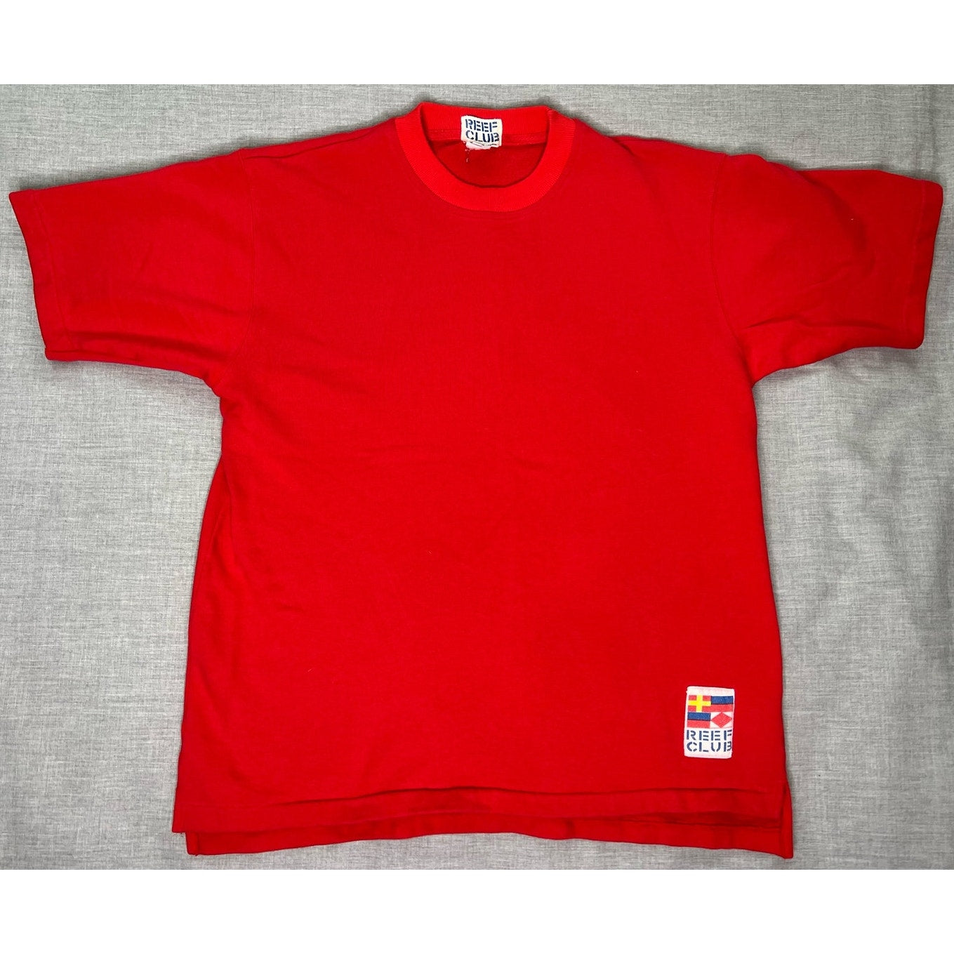 Vintage Reef Club Short Sleeve Crewneck Sweatshirt Medium