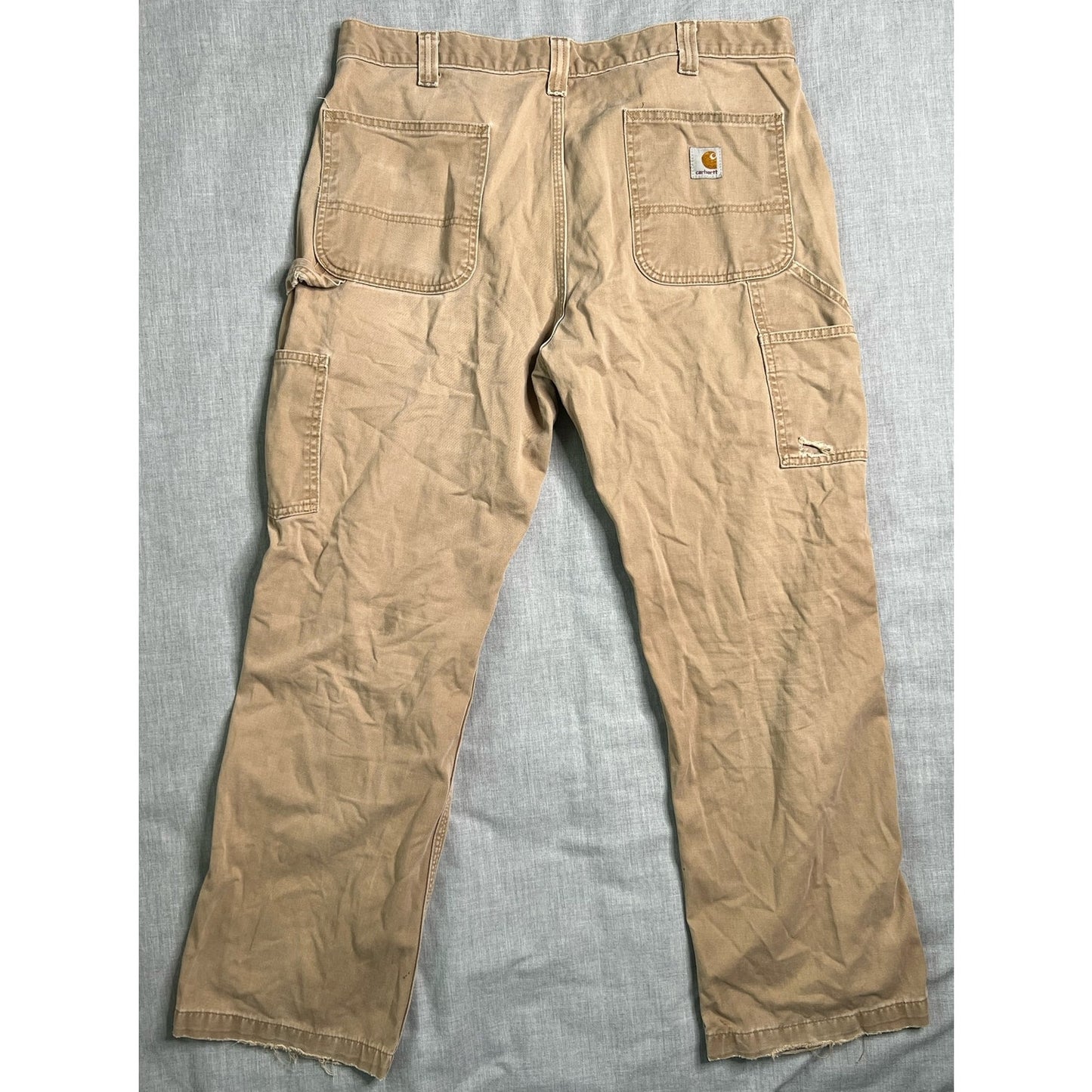 Carhartt Relaxed Fit Tan Carpenter Work Pants 38x30