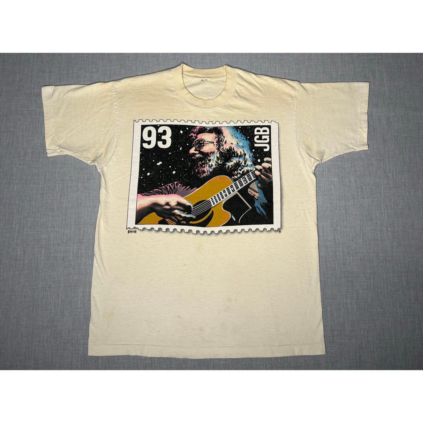 Vintage 1993 Jerry Garcia Band Grateful Dead Stamp Single Stitch T-shirt Large