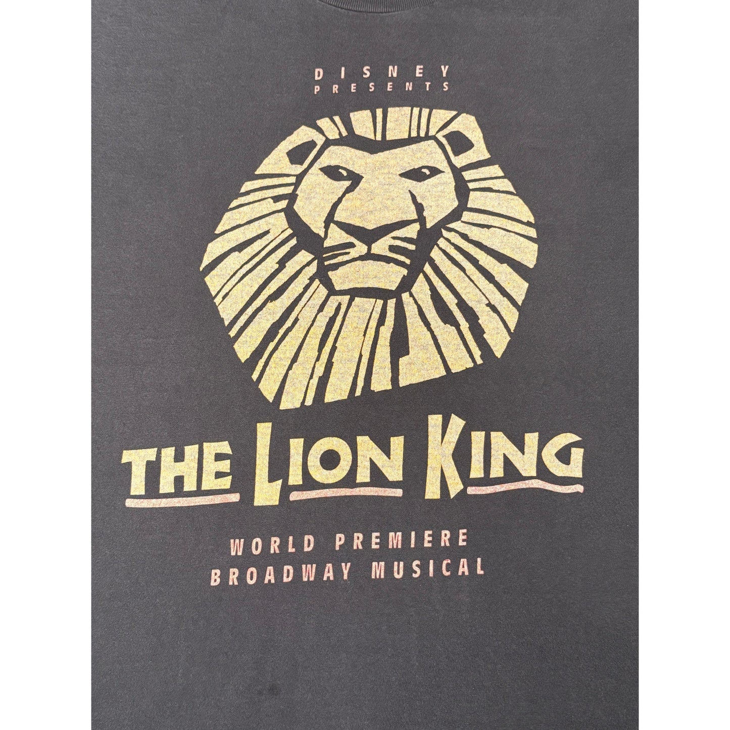 Vintage Disney Lion King Broadway Musical T-shirt Large