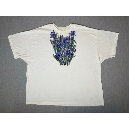 Vintage 90s Flower Single Stitch T-shirt Women’s 3XL