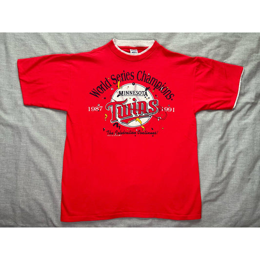 Vintage 1991 Minnesota Twins World Series Champions T-shirt XL