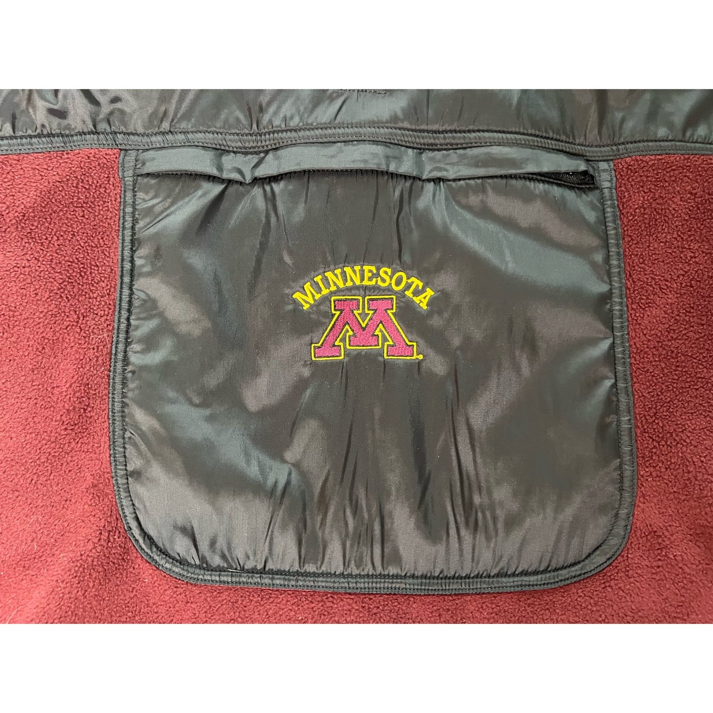 Vintage 90s University of Minnesota UMN Champion Fleece Quarter Zip Sweatshirt Medium