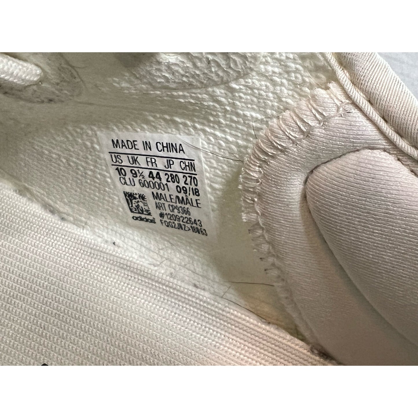 Adidas Yeezy Boost 350 V2 Triple Cream White Size 10