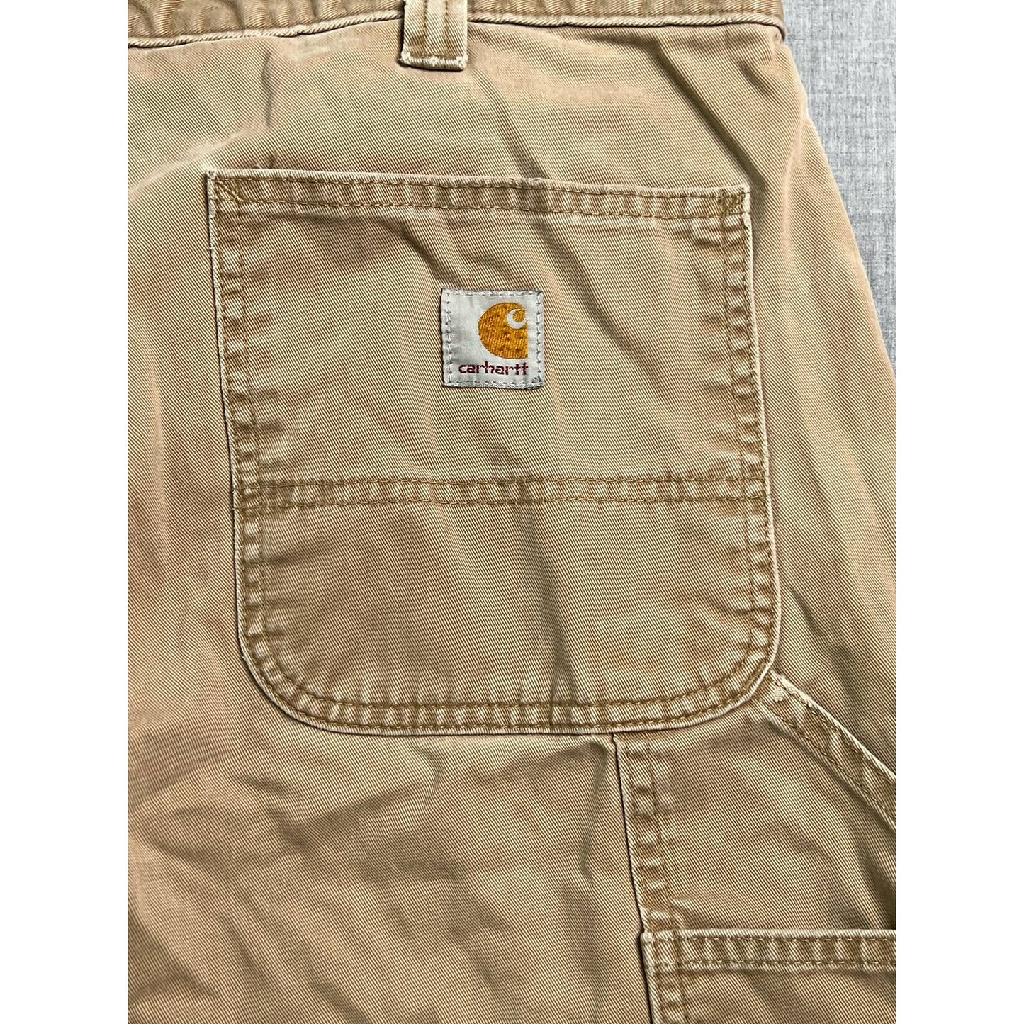 Carhartt Relaxed Fit Tan Carpenter Work Pants B324 DKH 38x30