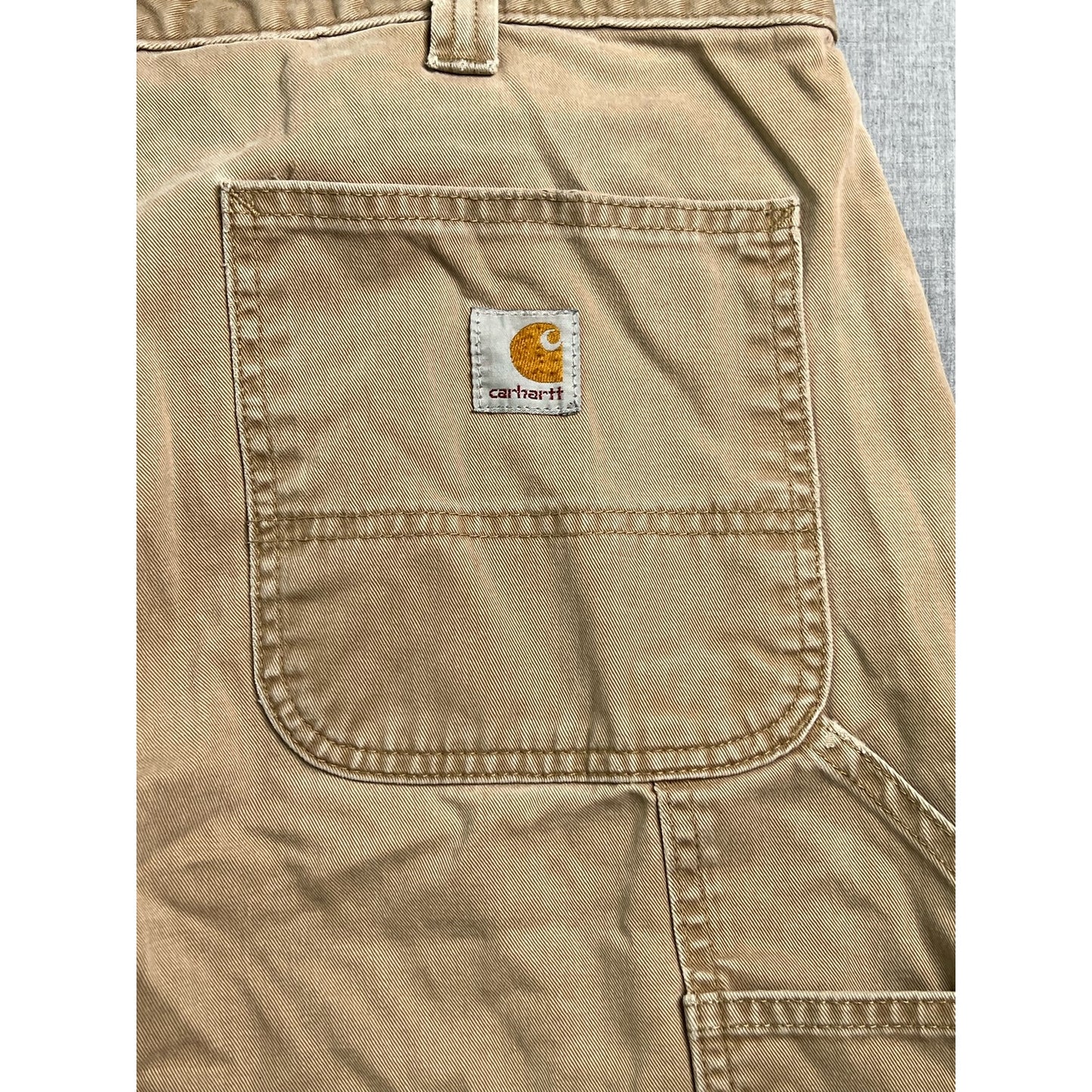 Carhartt Relaxed Fit Tan Carpenter Work Pants 38x30