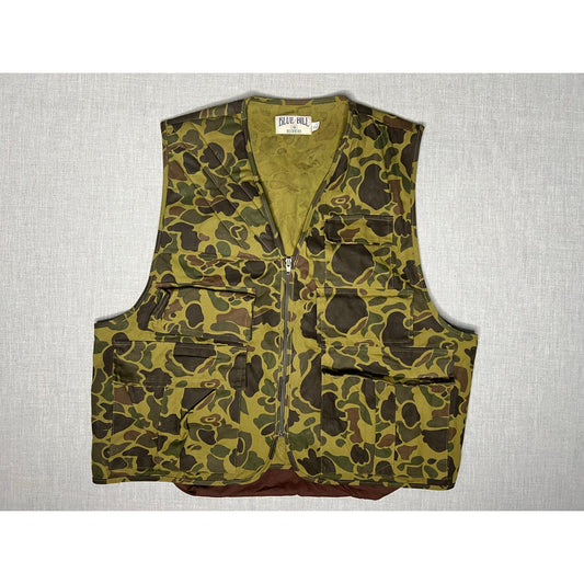 Vintage 90s Redhead Blue Bill Duck Camo Hunting Vest XL