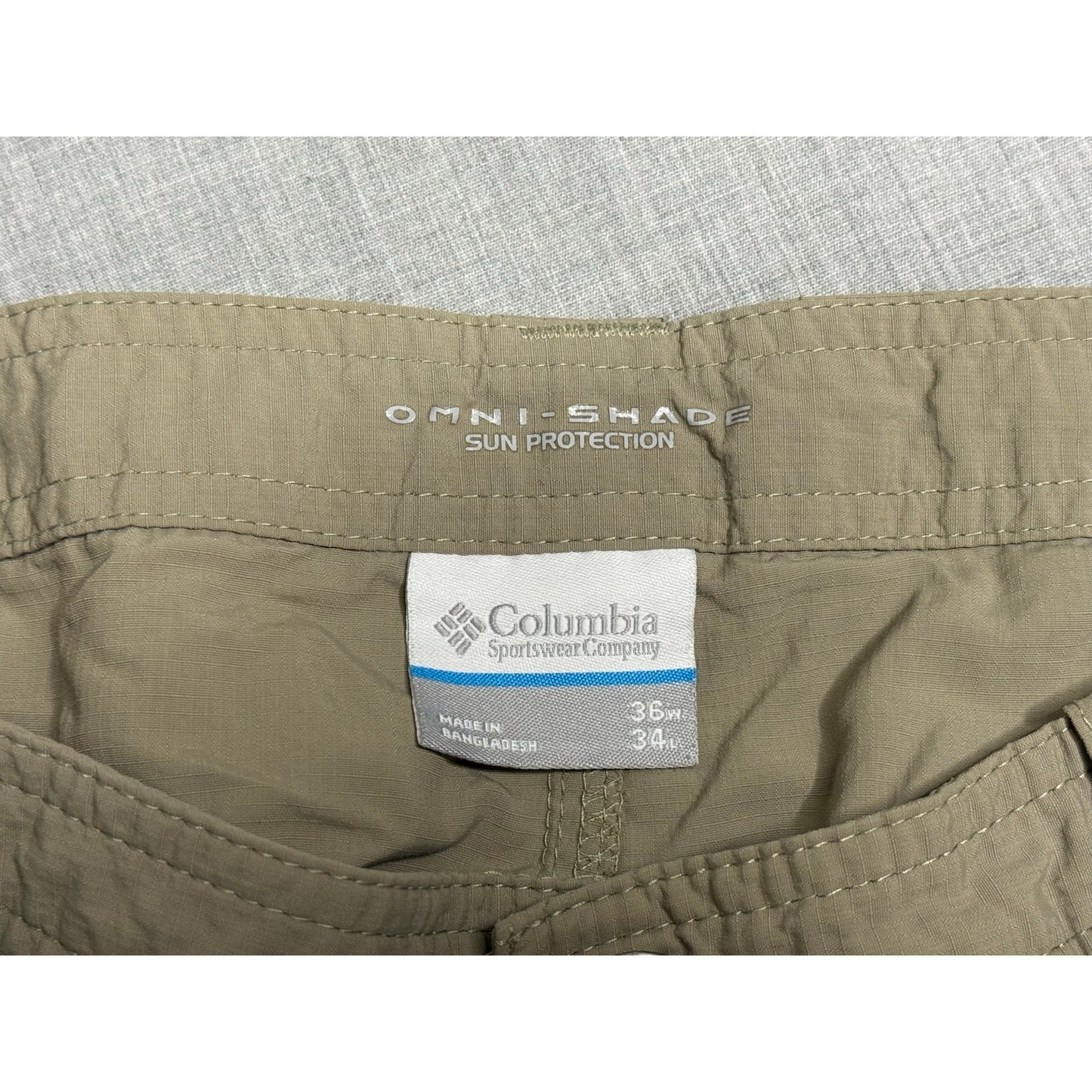 Columbia Omni-Shade Convertible Outdoor Hiking Cargo Pants 36x34