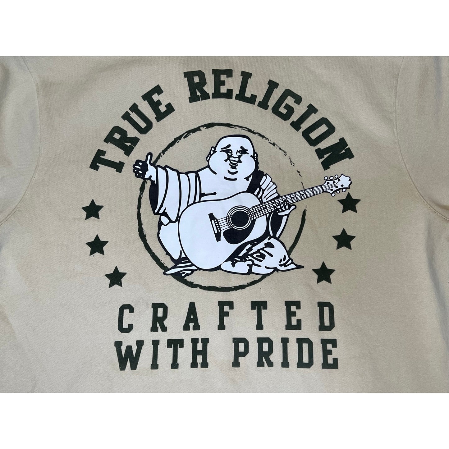 True Religion Crafted With Pride Buddha Full Zip Hoodie Small