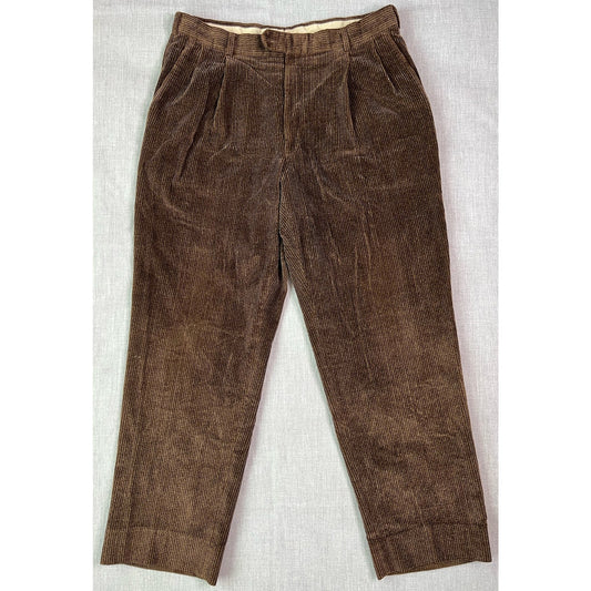 Vintage Austin Reed Brown Corduroy Baggy Pants 36x30