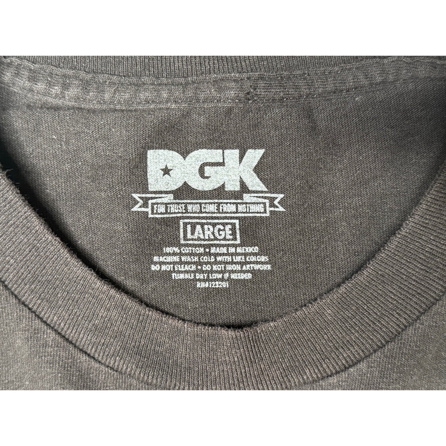 DGK All Day Crying Girl Comic Skateboarding T-shirt Large