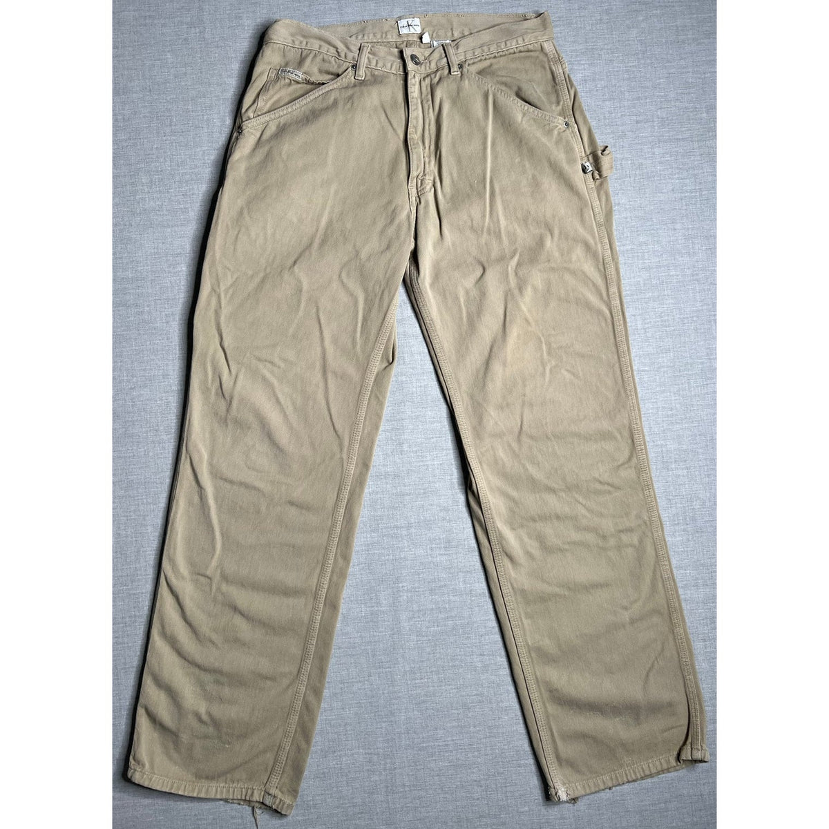 Vintage Calvin Klein Jeans Baggy Khaki Carpenter Pants 33