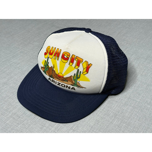Vintage 80s Sun City Arizona Snapback Trucker Hat
