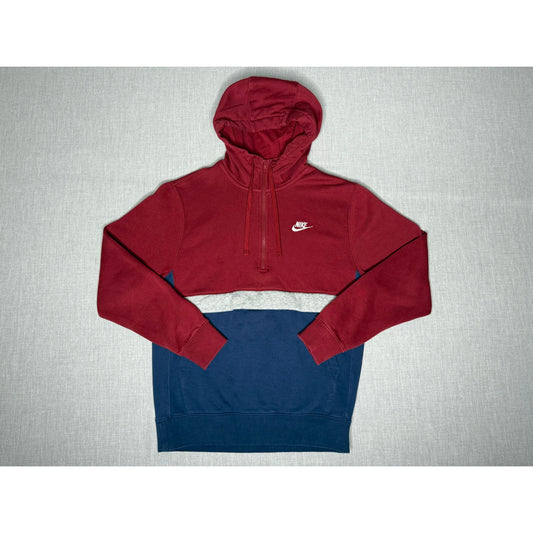 Nike Half Zip Center Pocket Pullover Hoodie Small