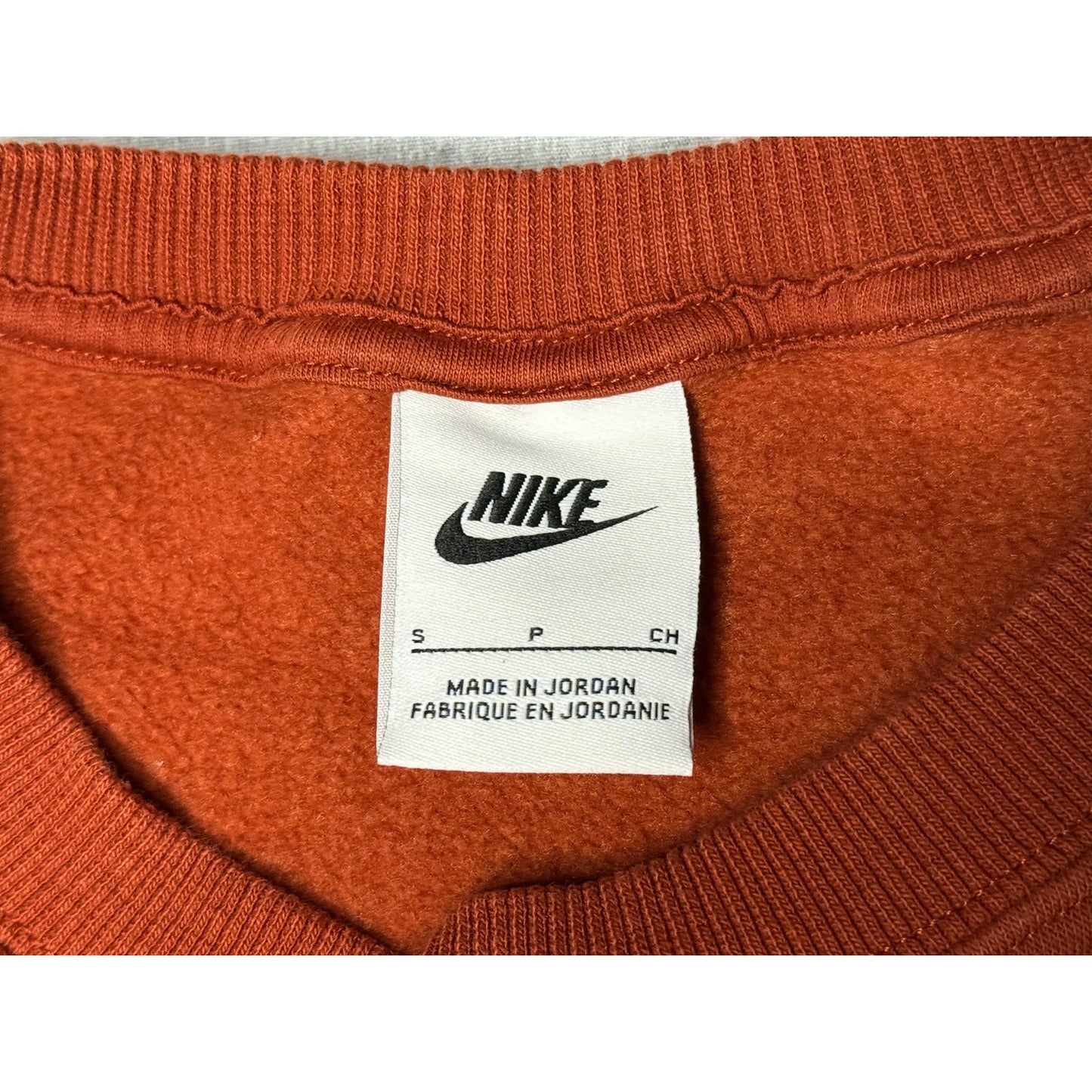 Nike Center Check Cropped Pullover Crewneck Sweatshirt Women’s Small