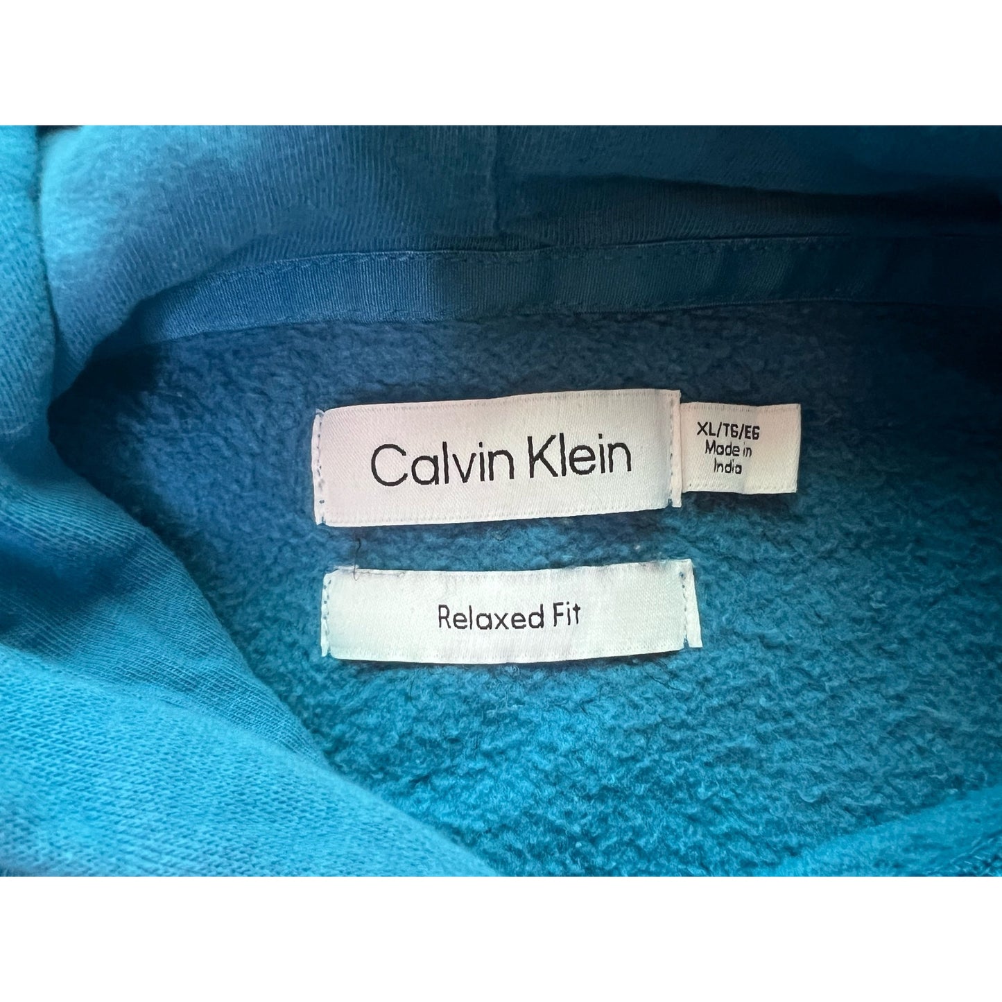 Calvin Klein Relaxed Fit Pullover Hoodie Sweatshirt XL