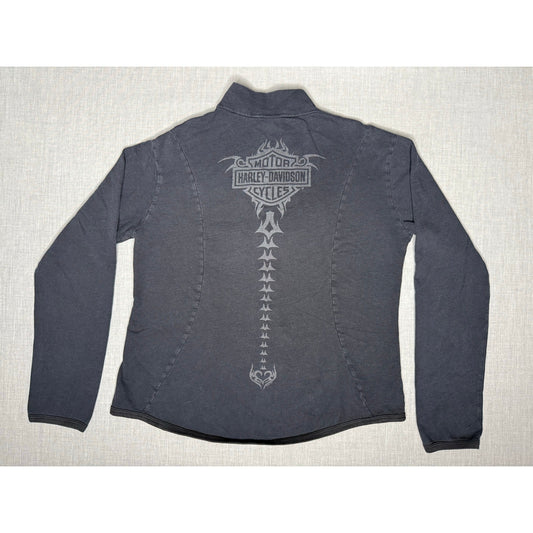 Vintage Y2K Harley Davidson Memphis Tennessee Full Zip Sweatshirt Women’s Medium