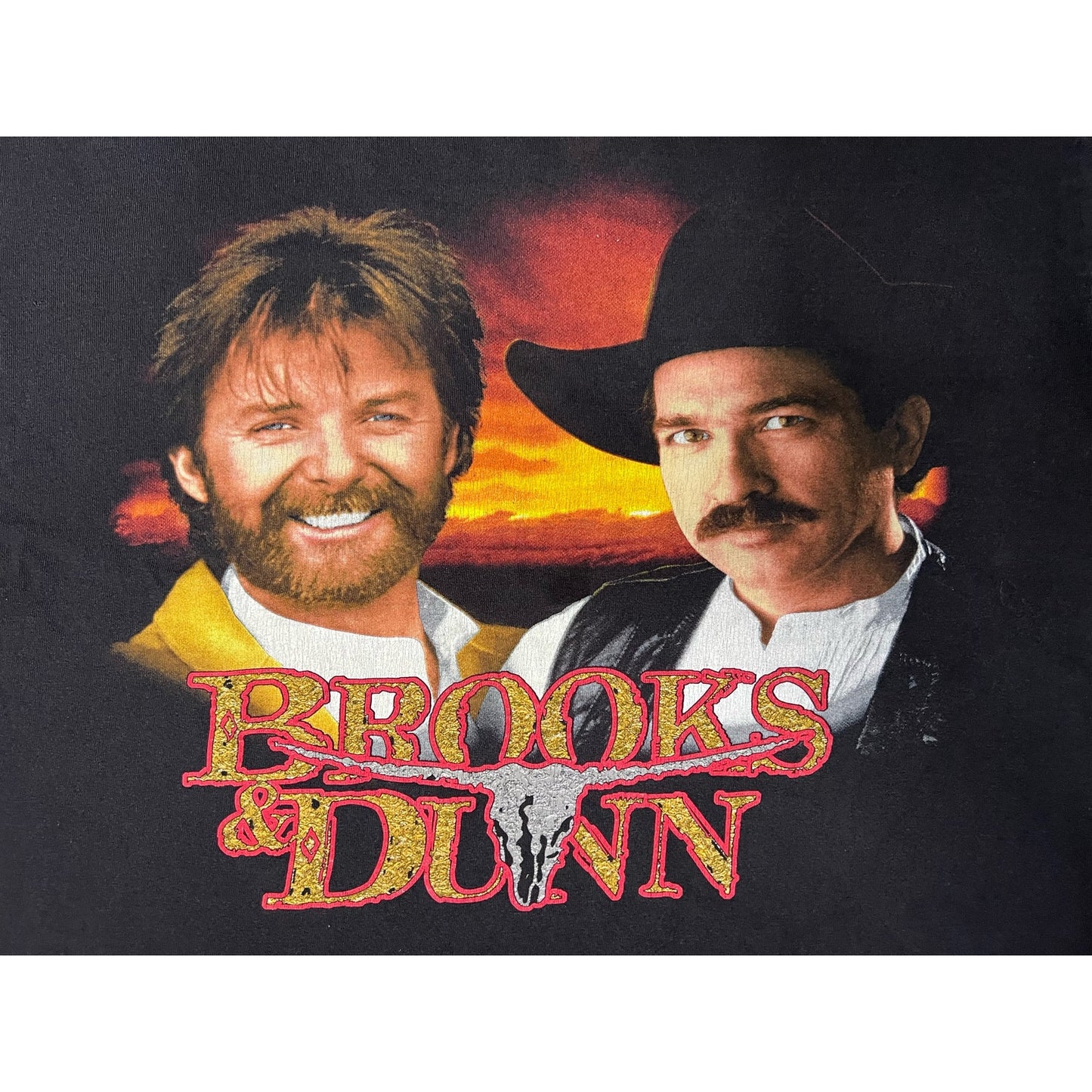 Vintage 90s Brooks & Dunn Waitin on Sundown Tour Single Stitch T-shirt Large