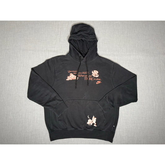 Nike Whimsical Flower Mushroom Pullover Hoodie Medium