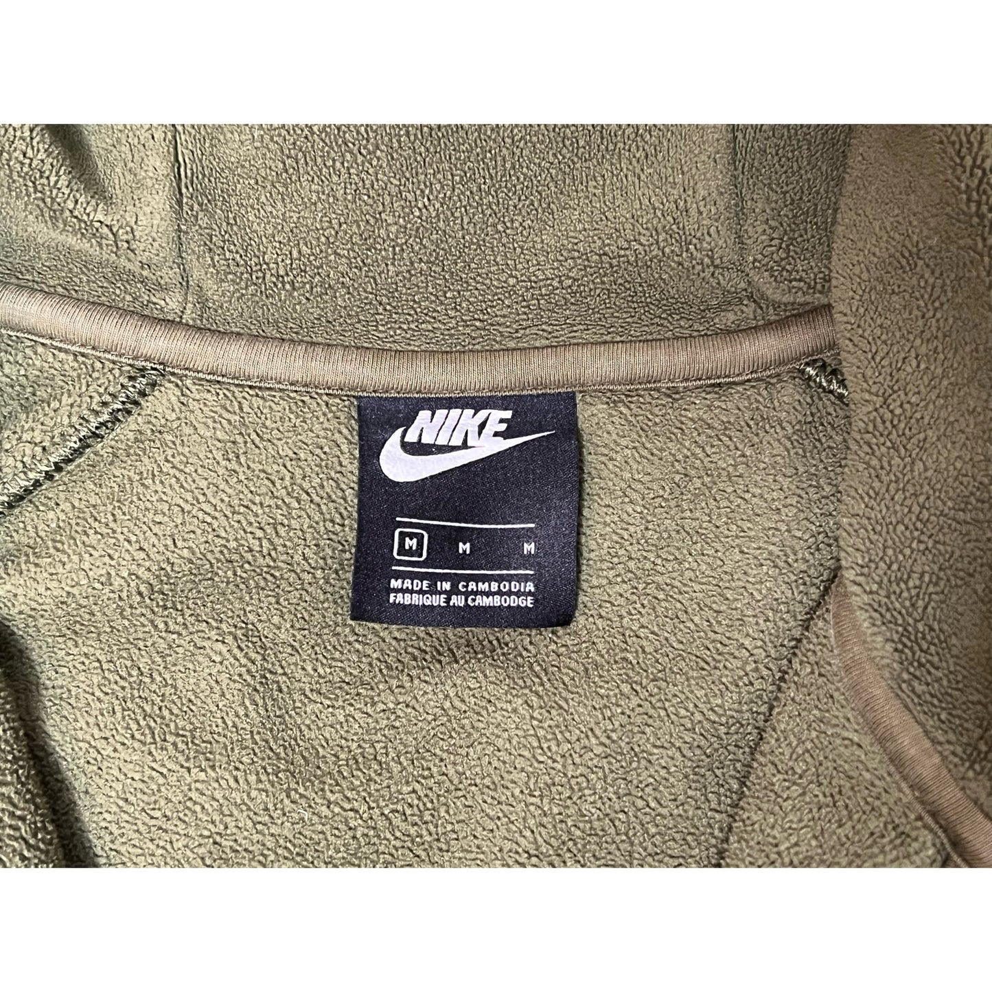 Nike Color Block Full Zip Fleece Hoodie Sweatshirt Medium