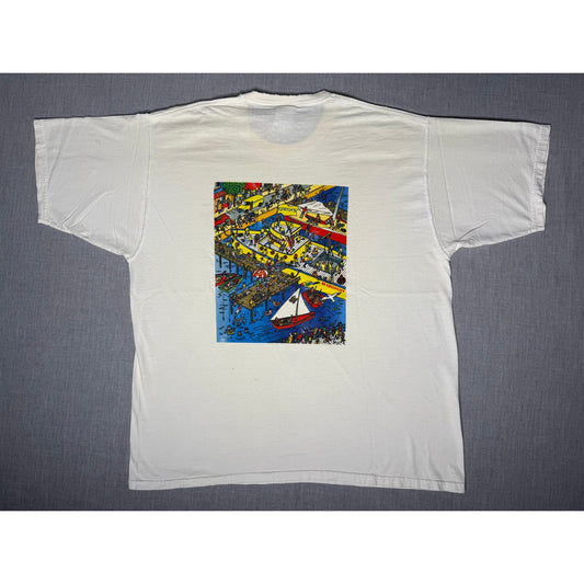 Vintage Y2K Gorton Fisherman Double Sided T-shirt XL