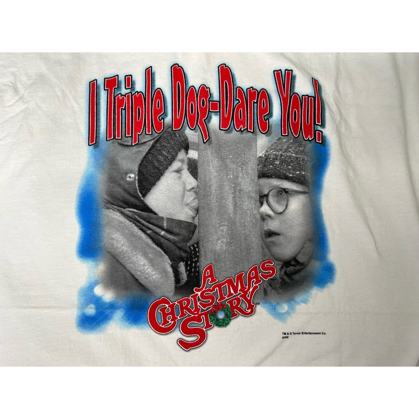 Vintage A Christmas Story Triple Dog Dare T-Shirt 2XL