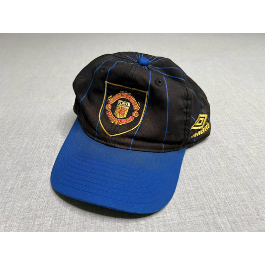 Vintage 90s Manchester United Football Soccer Umbro Snapback Hat