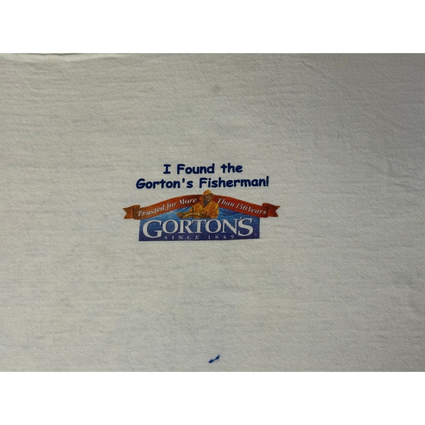 Vintage Y2K Gorton Fisherman Double Sided T-shirt XL
