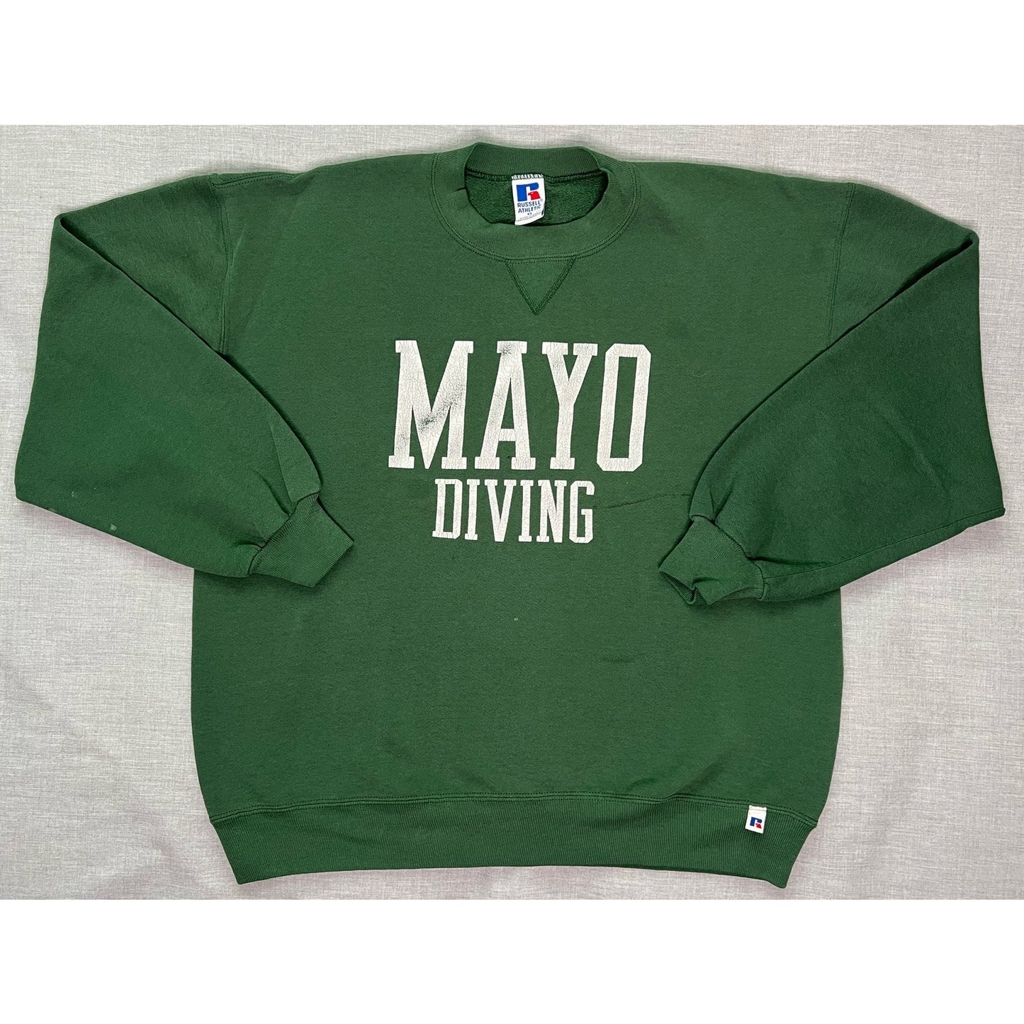 Vintage 90s Mayo Diving Russell Athletic Crewneck Sweatshirt XL