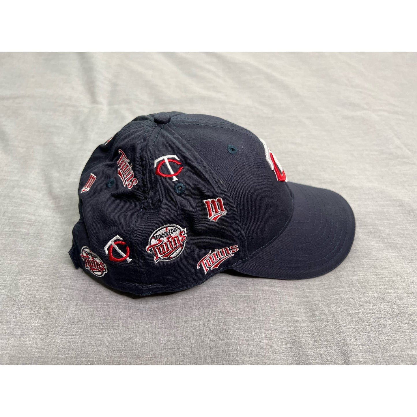 Minnesota Twins All Over Logo Adjustable New Era MLB Baseball Hat