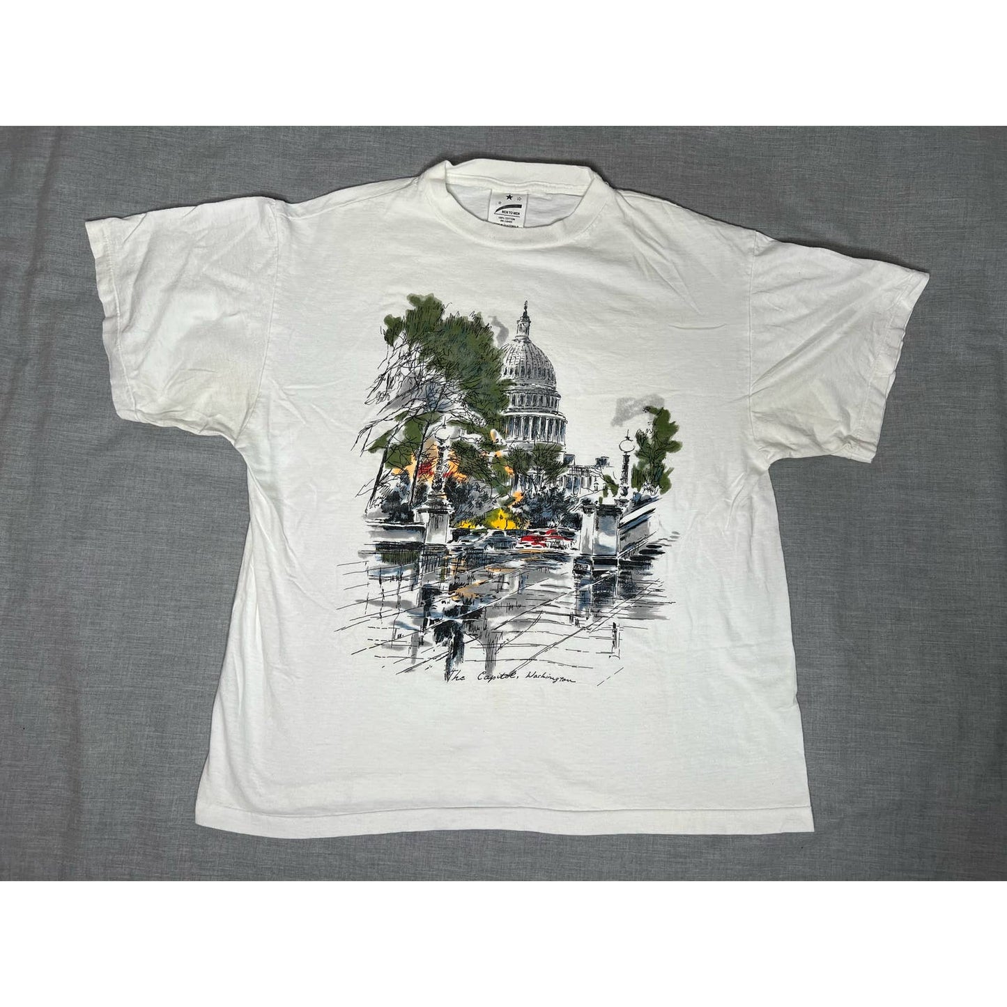 Vintage Washington DC U.S. Capitol Single Stitch T-shirt XL