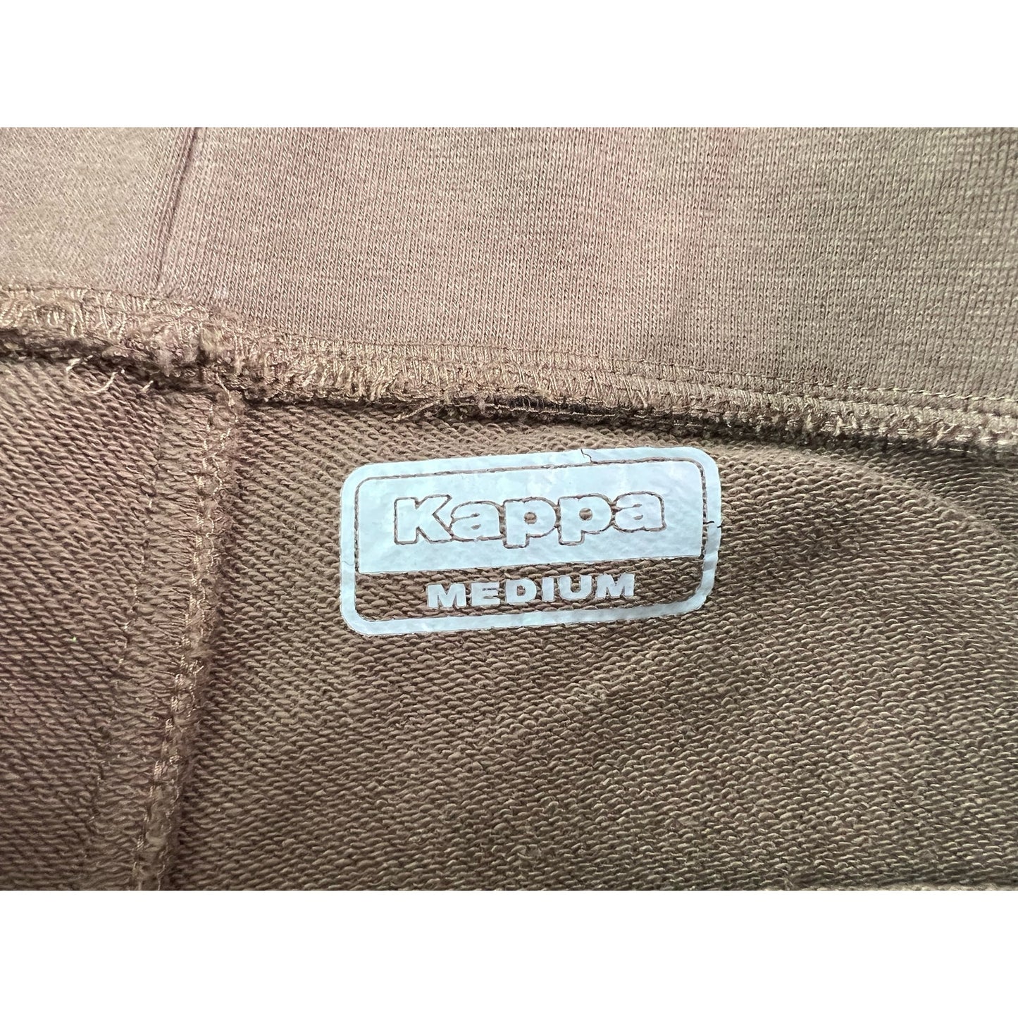Kappa Brown Puff Print Logo Jogger Sweatpants Medium