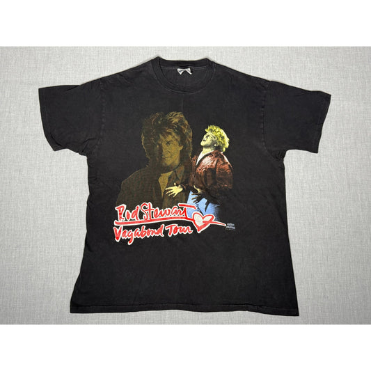 Vintage 1991 Rod Stewart Single Stitch Vagabond Heart Tour T-shirt XL