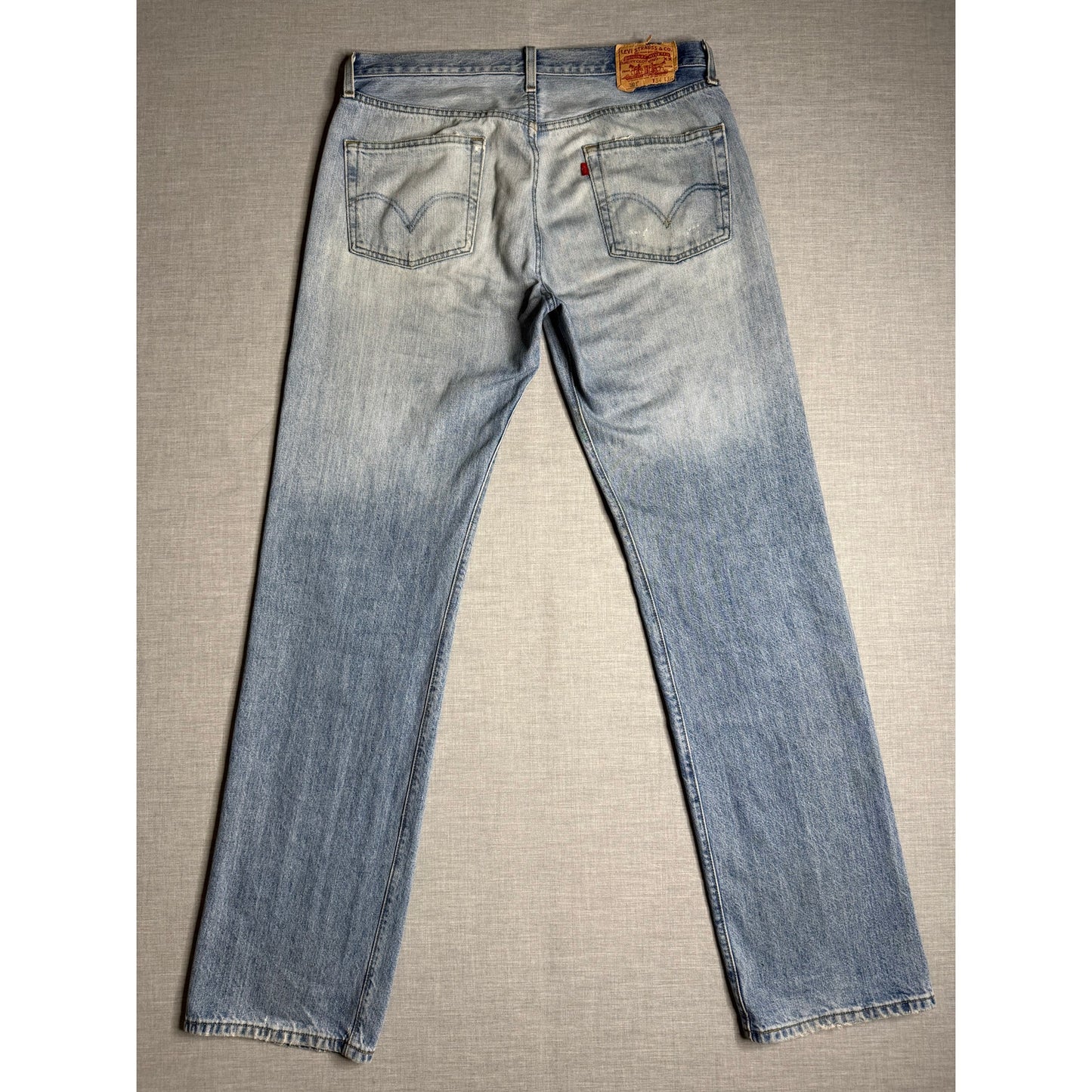 Vintage Levi's 501 Original Straight Fit Light Wash Jeans 34x36