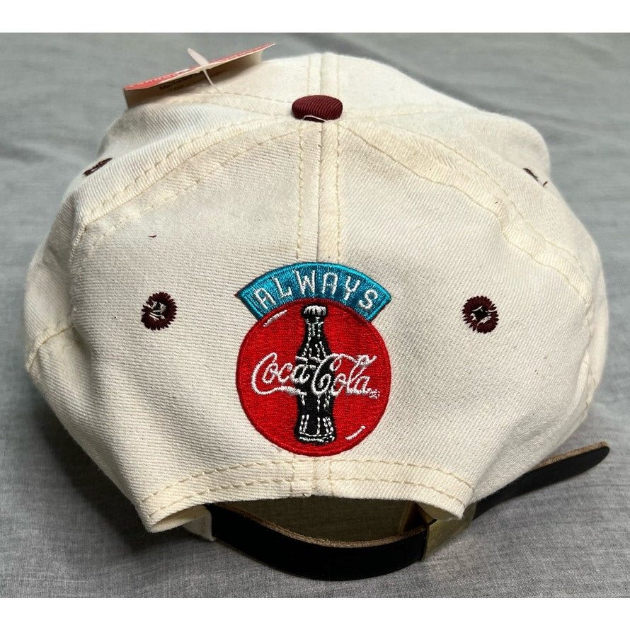 Vintage 90s Coca-Cola Always In Houston Adjustable Hat