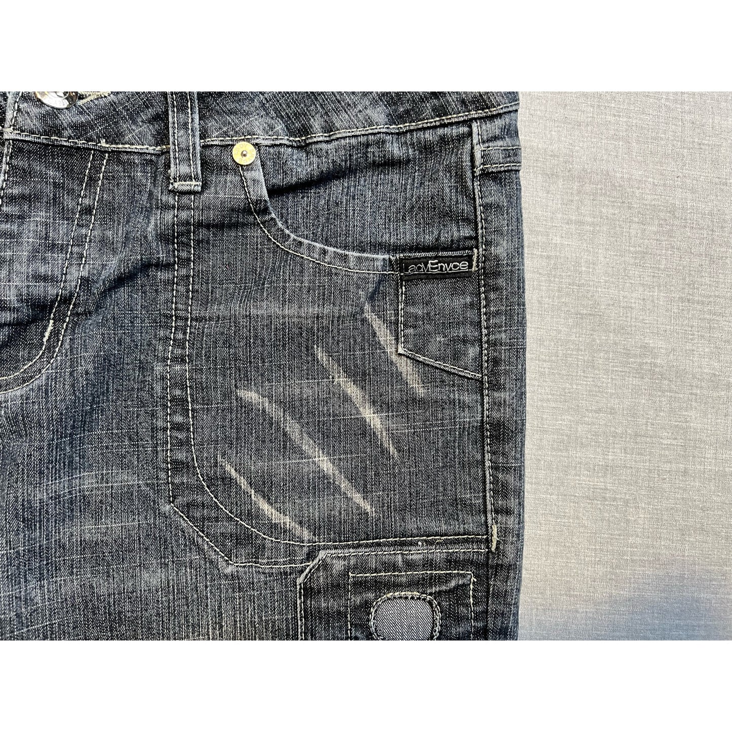 Vintage Y2K Lady Enyce Patched Cropped Capri Jeans Women's 30x22