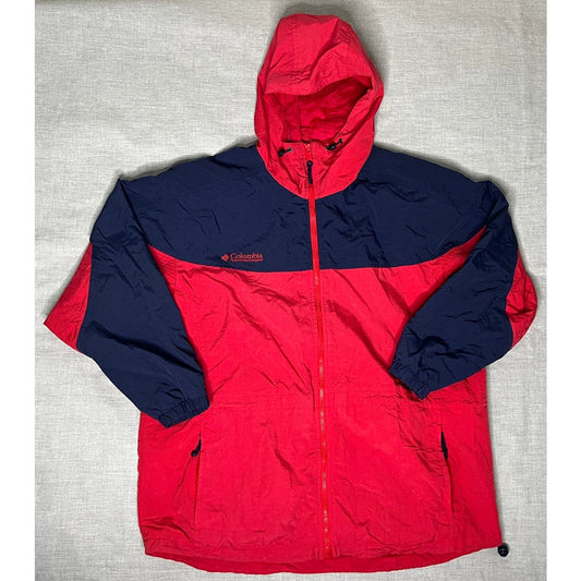 Vintage 90s Columbia Full Zip Windbreaker Jacket Women's Large