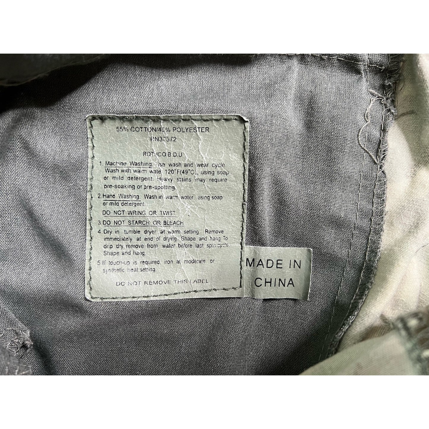 Military Camo Combat Cargo Pants Large Regular