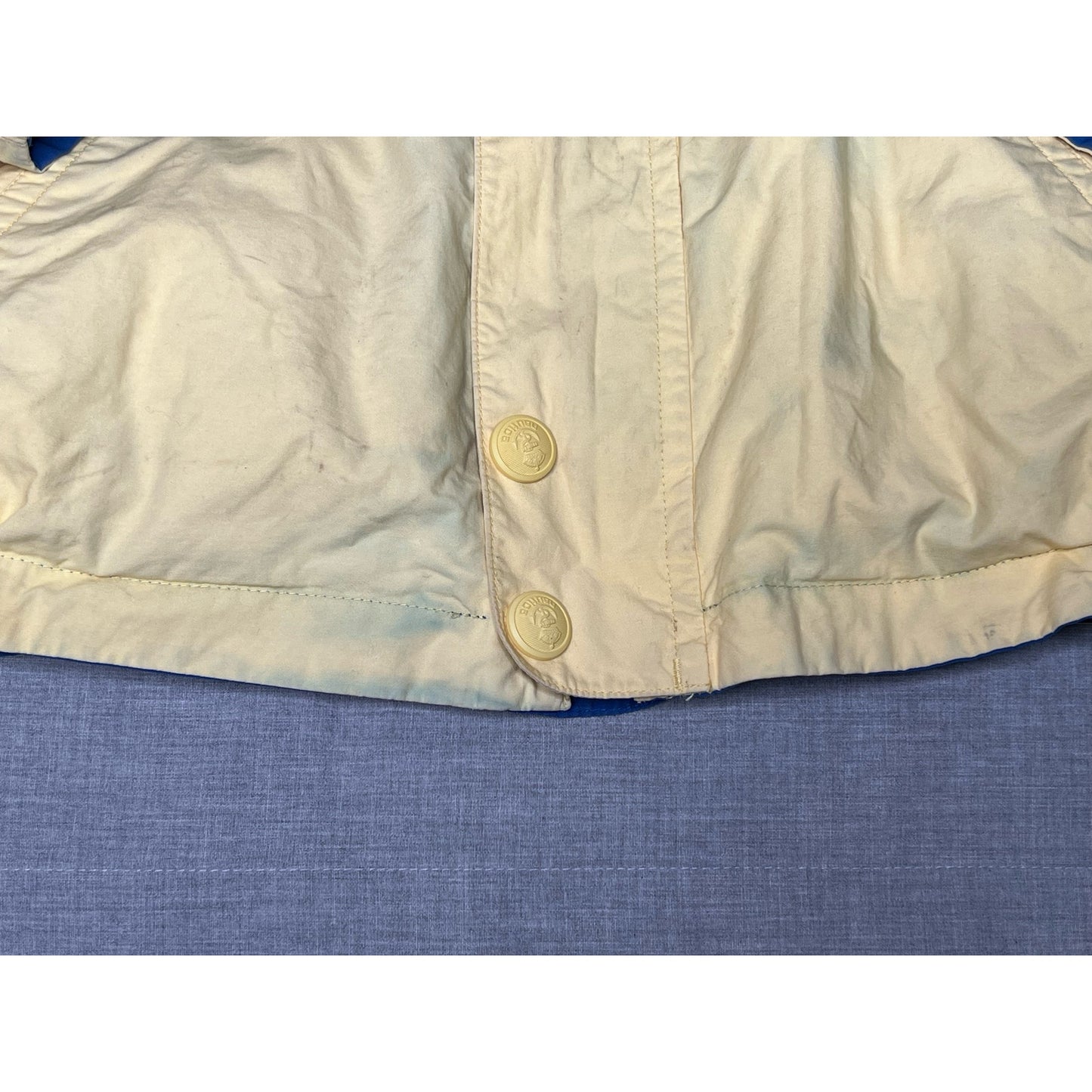 Vintage 90s Nautica Sport Reversible Blue Yellow Jacket XL