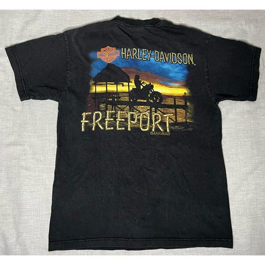 Harley Davidson Freeport Bahamas Double Sided T-shirt Medium