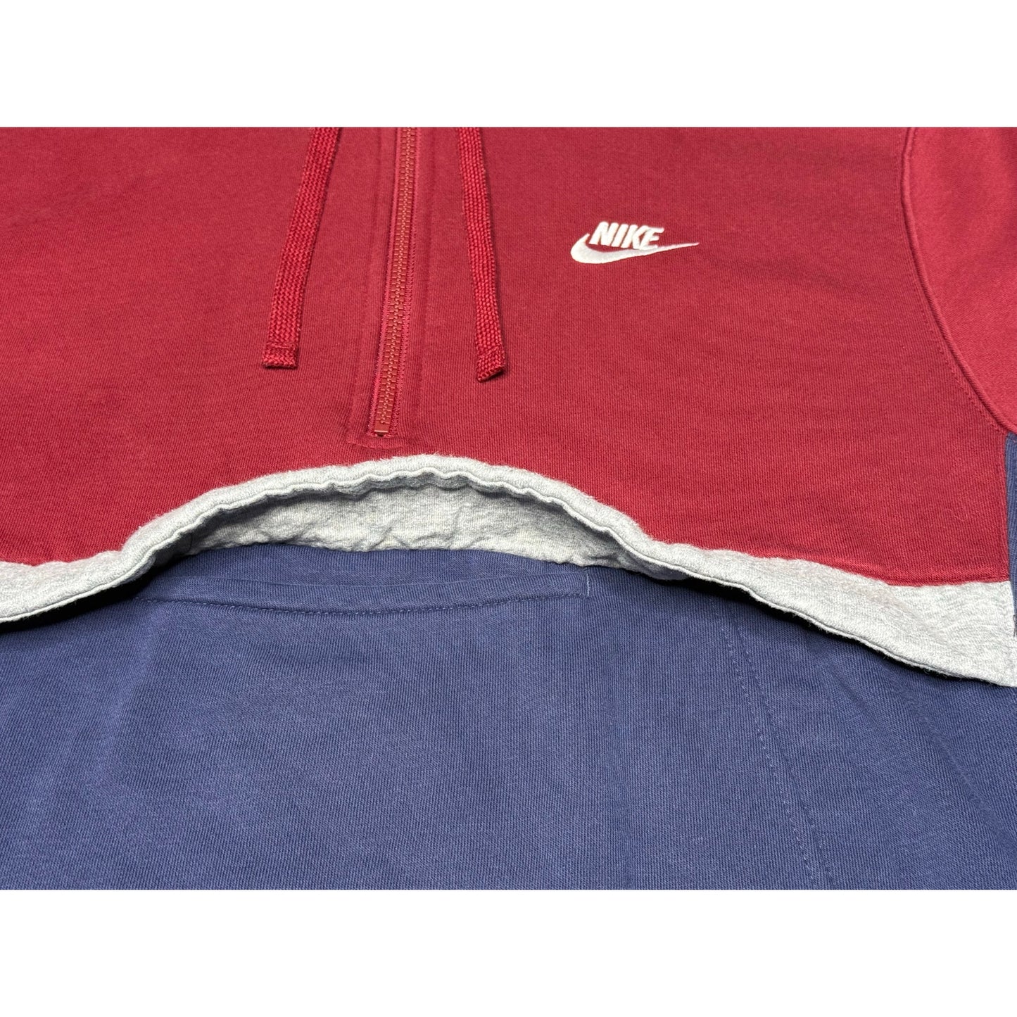 Nike Half Zip Center Pocket Pullover Hoodie Small