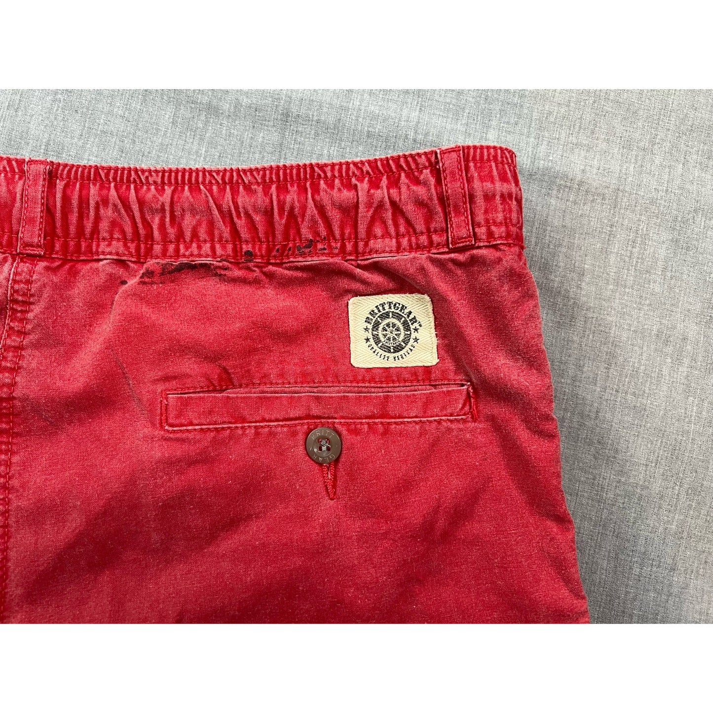 Vintage Brittgear Adjustable Waist Red Pants Small 34x32