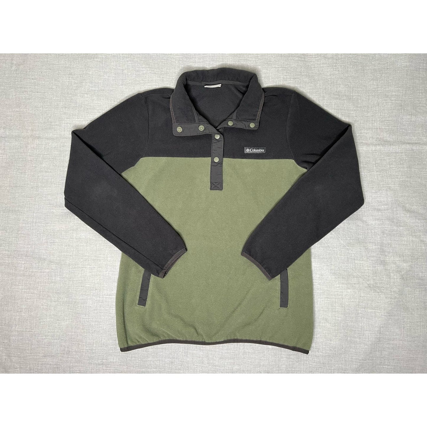 Columbia Fleece Snap T Pullover Sweatshirt Medium