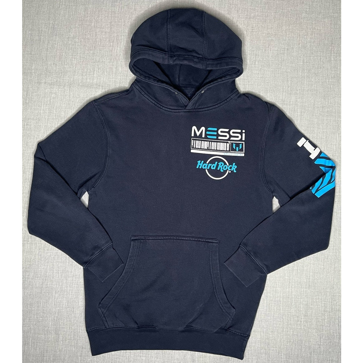 Hard Rock Cafe Messi Soccer Football Pullover Hoodie Sweatshirt Small