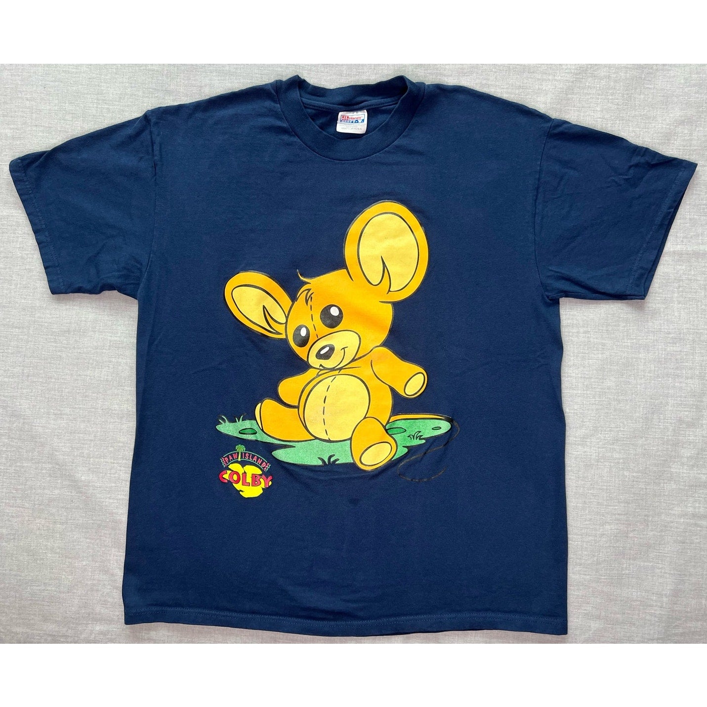 Vintage Paw Island Colby Cartoon Graphic T-Shirt Large